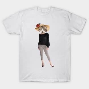 Feminine  cat lady T-Shirt